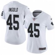 Wholesale Cheap Women's Las Vegas Raiders #45 Alec Ingold Limited White Vapor Untouchable Jersey