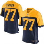 Wholesale Cheap Nike Packers #77 Billy Turner Navy Blue Alternate Men's Stitched NFL New Elite Jersey