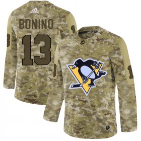 Wholesale Cheap Adidas Penguins #13 Nick Bonino Camo Authentic Stitched NHL Jersey
