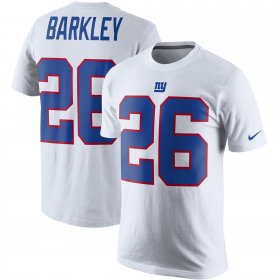 Wholesale Cheap Nike New York Giants #26 Saquon Barkley Color Rush 2.0 Name & Number T-Shirt White