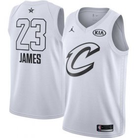 Wholesale Cheap Nike Cavaliers #23 LeBron James White NBA Jordan Swingman 2018 All-Star Game Jersey
