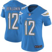 Wholesale Cheap Nike Chargers #12 Travis Benjamin Electric Blue Alternate Women's Stitched NFL Vapor Untouchable Limited Jersey