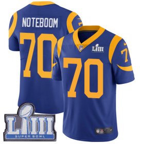 Wholesale Cheap Nike Rams #70 Joseph Noteboom Royal Blue Alternate Super Bowl LIII Bound Men\'s Stitched NFL Vapor Untouchable Limited Jersey