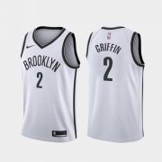 Wholesale Cheap Men's Brooklyn Nets #2 Blake Griffin 2021 Association White Jersey