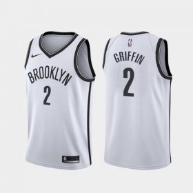 Wholesale Cheap Men\'s Brooklyn Nets #2 Blake Griffin 2021 Association White Jersey