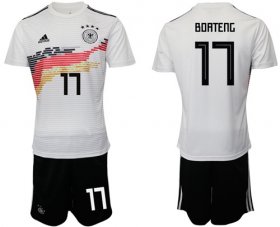Wholesale Cheap Germany #17 Boateng White Home Soccer Country Jersey
