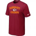Wholesale Cheap Nike NFL Kansas City Chiefs Heart & Soul NFL T-Shirt Red