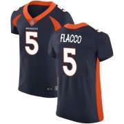 Wholesale Cheap Nike Broncos #5 Joe Flacco Navy Blue Alternate Men's Stitched NFL Vapor Untouchable Elite Jersey