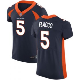 Wholesale Cheap Nike Broncos #5 Joe Flacco Navy Blue Alternate Men\'s Stitched NFL Vapor Untouchable Elite Jersey