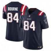 Wholesale Cheap Men's New England Patriots #84 Kendrick Bourne Navy 2023 F.U.S.E. Vapor Limited Football Stitched Jersey