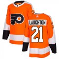 Wholesale Cheap Adidas Flyers #21 Scott Laughton Orange Home Authentic Stitched NHL Jersey