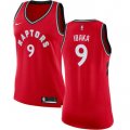 Wholesale Cheap Raptors #9 Serge Ibaka Red Women's Basketball Swingman Icon Edition Jersey