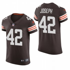 Cheap Cleveland Browns #42 Karl Joseph Nike Men\'s Brwon Team Color Men\'s Stitched NFL 2020 Vapor Untouchable Elite Jersey