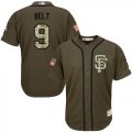 Wholesale Cheap Giants #9 Brandon Belt Green Salute to Service Stitched Youth MLB Jersey
