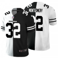 Cheap Chicago Bears #32 David Montgomery Men's Black V White Peace Split Nike Vapor Untouchable Limited NFL Jersey