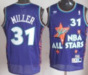 Wholesale Cheap NBA 1995 All-Star #31 Reggie Miller Purple Swingman Throwback Jersey