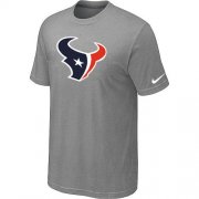 Wholesale Cheap Houston Texans Sideline Legend Authentic Logo Dri-FIT Nike NFL T-Shirt Light Grey