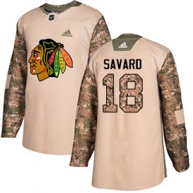 Wholesale Cheap Adidas Blackhawks #18 Denis Savard Camo Authentic 2017 Veterans Day Stitched NHL Jersey