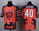 Wholesale Cheap Nike Bears #40 Gale Sayers Orange Men's Stitched NFL Elite Noble Fashion Jersey