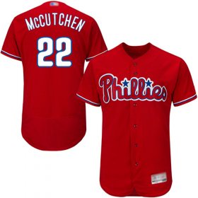 Wholesale Cheap Phillies #22 Andrew McCutchen Red Flexbase Authentic Collection Stitched MLB Jersey