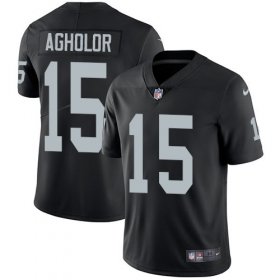 Wholesale Cheap Nike Raiders #15 Nelson Agholor Black Team Color Youth Stitched NFL Vapor Untouchable Limited Jersey