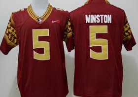 Wholesale Cheap Florida State Seminoles #5 Jameis Winston 2014 Red Limited Jersey