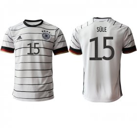 Wholesale Cheap Men 2021 Europe Germany home AAA version 15 white soccer jerseys