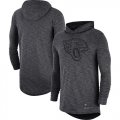 Wholesale Cheap Nike Jacksonville Jaguars Heathered Charcoal Fan Gear Tonal Slub Hooded Long Sleeve T-Shirt