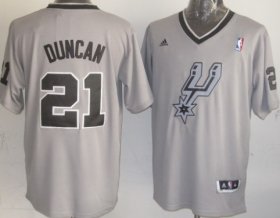 Wholesale Cheap San Antonio Spurs #21 Tim Duncan Revolution 30 Swingman 2013 Christmas Day Gray Jersey