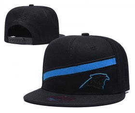Wholesale Cheap Panthers Team Logo Black Adjustable Hat LT