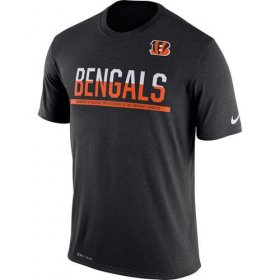 Wholesale Cheap Men\'s Cincinnati Bengals Nike Practice Legend Performance T-Shirt Black