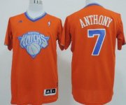 Wholesale Cheap New York Knicks #7 Carmelo Anthony Revolution 30 Swingman 2013 Christmas Day Orange Jersey