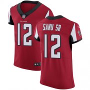 Wholesale Cheap Nike Falcons #12 Mohamed Sanu Sr Red Team Color Men's Stitched NFL Vapor Untouchable Elite Jersey