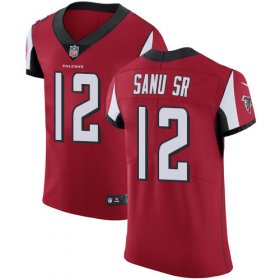Wholesale Cheap Nike Falcons #12 Mohamed Sanu Sr Red Team Color Men\'s Stitched NFL Vapor Untouchable Elite Jersey