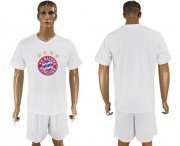 Wholesale Cheap Bayern Munchen Blank White Soccer Club T-Shirt