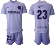 Wholesale Cheap Men 2021-2022 Club Barcelona away purple 23 Soccer Jersey