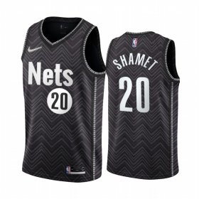 Wholesale Cheap Brooklyn Nets #20 Landry Shamet Black NBA Swingman 2020-21 Earned Edition Jersey