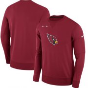 Wholesale Cheap Men's Arizona Cardinals Nike Cardinal Sideline Team Logo Performance Sweatshirt