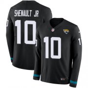 Wholesale Cheap Nike Jaguars #10 Laviska Shenault Jr. Black Team Color Men's Stitched NFL Limited Therma Long Sleeve Jersey