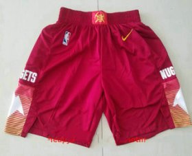 Wholesale Cheap Men\'s Denver Nuggets Red 2021 City Edition NBA Swingman Shorts