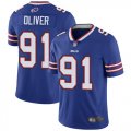 Wholesale Cheap Nike Bills #91 Ed Oliver Royal Blue Team Color Men's Stitched NFL Vapor Untouchable Limited Jersey