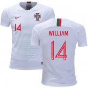 Wholesale Cheap Portugal #14 William Away Kid Soccer Country Jersey