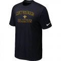 Wholesale Cheap Nike NFL New Orleans Saints Heart & Soul NFL T-Shirt Black