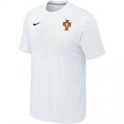 Wholesale Cheap Nike Portugal 2014 World Small Logo Soccer T-Shirt White