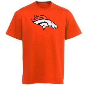 Wholesale Cheap Denver Broncos Youth Team Logo T-Shirt Orange