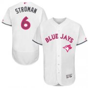 Wholesale Cheap Blue Jays #6 Marcus Stroman White Flexbase Authentic Collection Mother's Day Stitched MLB Jersey