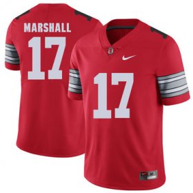Wholesale Cheap Ohio State Buckeyes 17 Jalin Marshall Red 2018 Spring Game College Football Limited Jersey