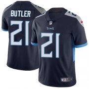 Wholesale Cheap Nike Titans #21 Malcolm Butler Navy Blue Team Color Men's Stitched NFL Vapor Untouchable Limited Jersey