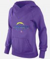 Wholesale Cheap Women's Los Angeles Chargers Big & Tall Critical Victory Pullover Hoodie Purple