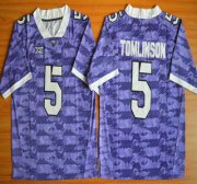 Wholesale Cheap TCU Horned Frogs #5 LaDainian Tomlinson Purple 2015 College Football Jersey